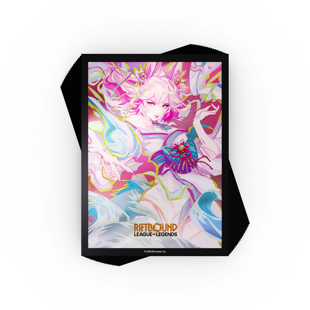 Riftbound League of Legends TCG - Spiritforged - 100pcs Spirit Blossom Ahri Sleeves