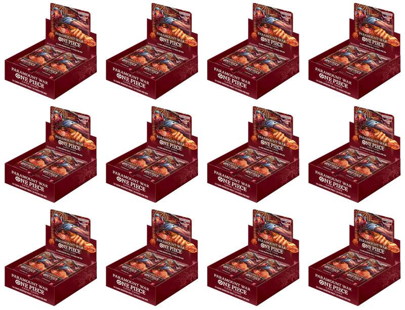 One Piece Card Game - Paramount War OP02 - Sealed Case English (12x Booster Boxes) One Piece Card Game - Paramount War OP02 - Sealed Case English (12x Booster Boxes)