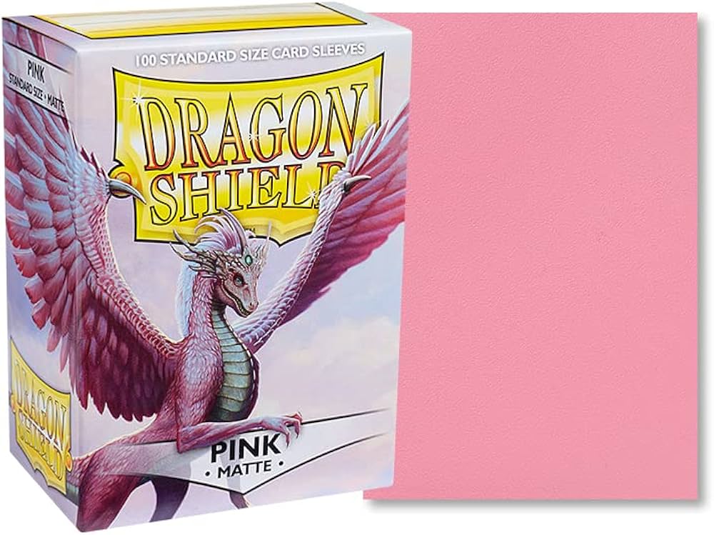 Dragon Shield Standard Sleeves - Matte Pink (100 Sleeves)