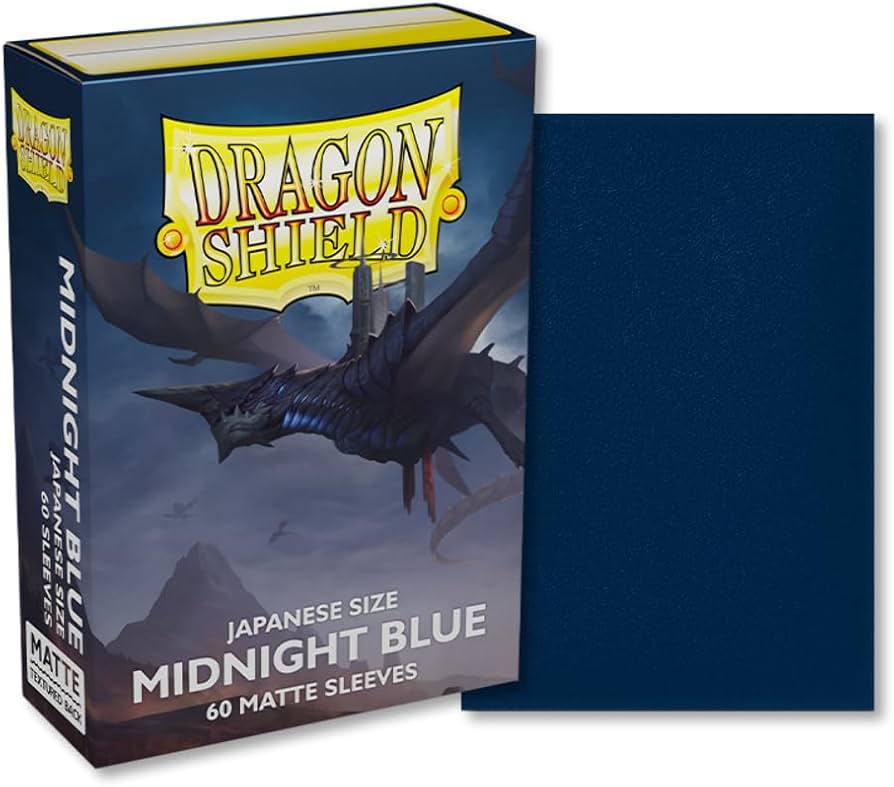 Dragon Shield Japanese size Matte Sleeves - Midnight Blue (60 Sleeves)