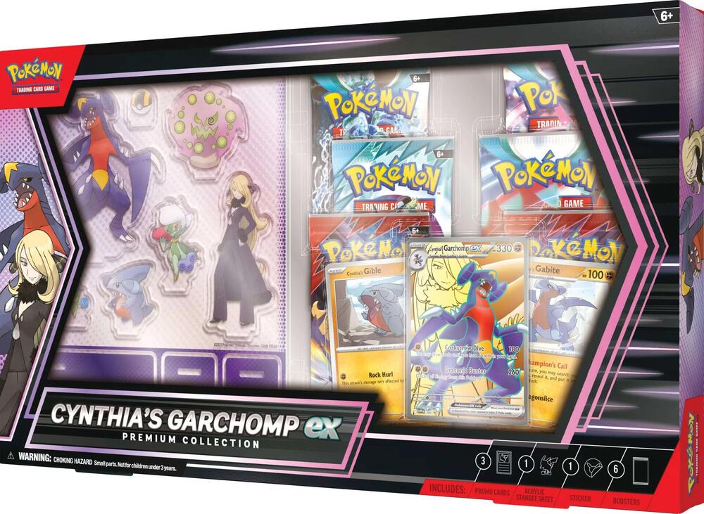 1000 pokemon cards ex Pokémon Cynthia's Garchomp ex Premium Collection – Evolution TCG