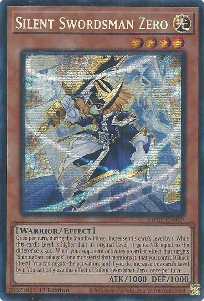 Silent Swordsman Zero 1st Edition MP25 (Prismatic Secret Rare) EU English