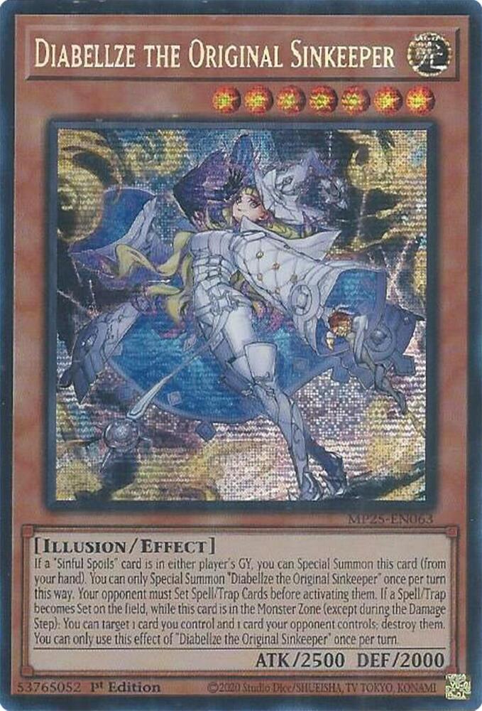 Diabellze the Original Sinkeeper 1st Edition MP25 (Prismatic Secret Rare) EU English
