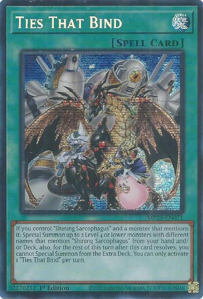 Ties That Bind 1st Edition MP25 (Prismatic Secret Rare) EU English