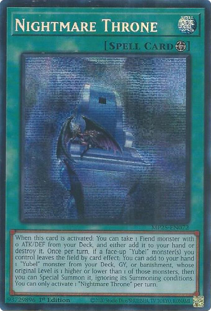 Nightmare Throne 1st Edition MP25 (Prismatic Secret Rare) EU English