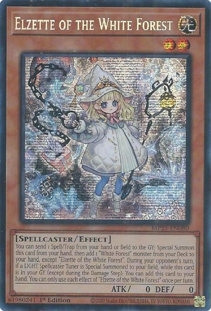 Elzette of the White Forest 1st Edition MP25 (Prismatic Secret Rare) EU English
