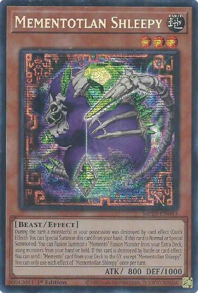 Mementotlan Shleepy 1st Edition MP25 (Prismatic Secret Rare) EU English