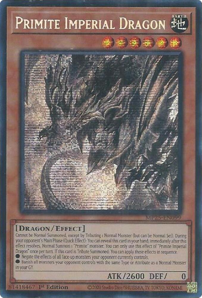 Primite Imperial Dragon 1st Edition MP25 (Prismatic Secret Rare) EU English