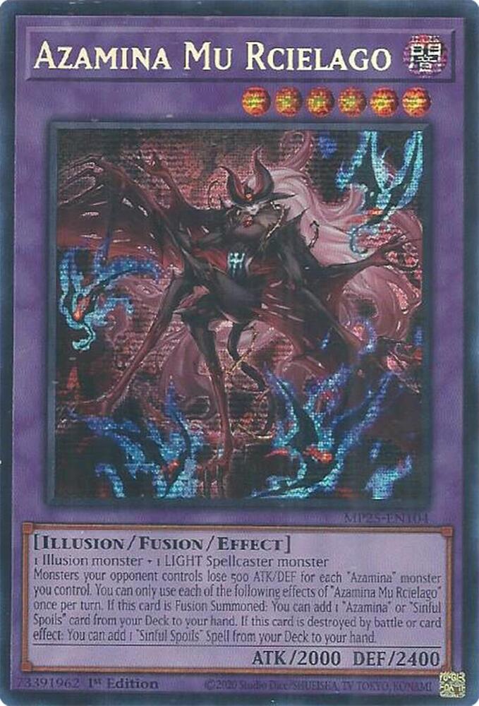 Azamina Mu Rcielago 1st Edition MP25 (Prismatic Secret Rare) EU English