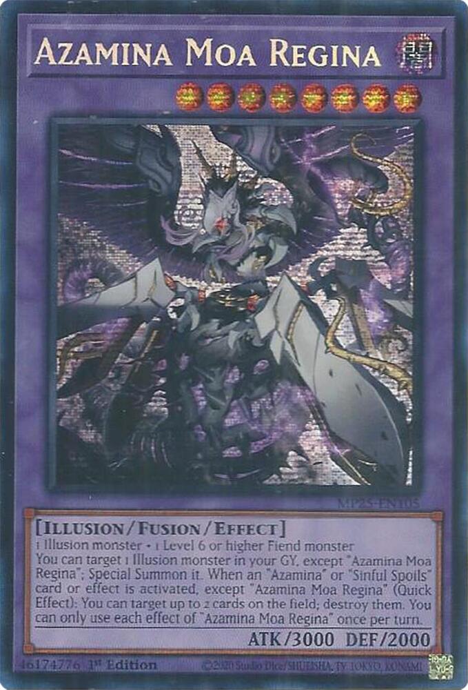 Azamina Moa Regina 1st Edition MP25 (Prismatic Secret Rare) EU English
