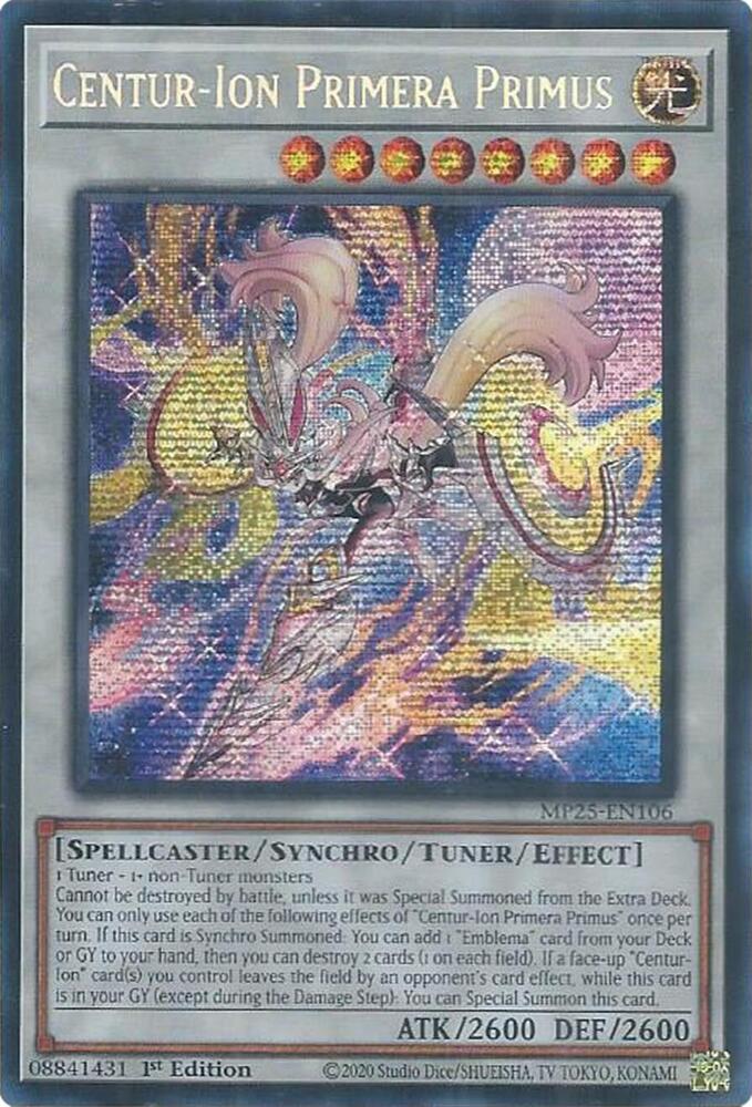 Centur-Ion Primera Primus 1st Edition MP25 (Prismatic Secret Rare) EU English