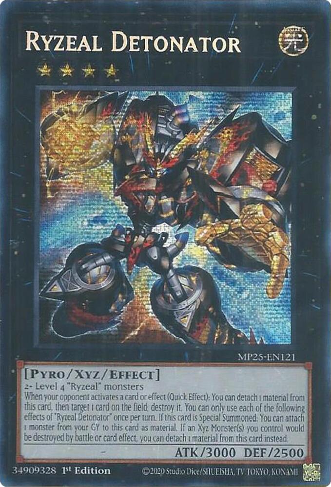 Ryzeal Detonator 1st Edition MP25 (Prismatic Secret Rare) EU English