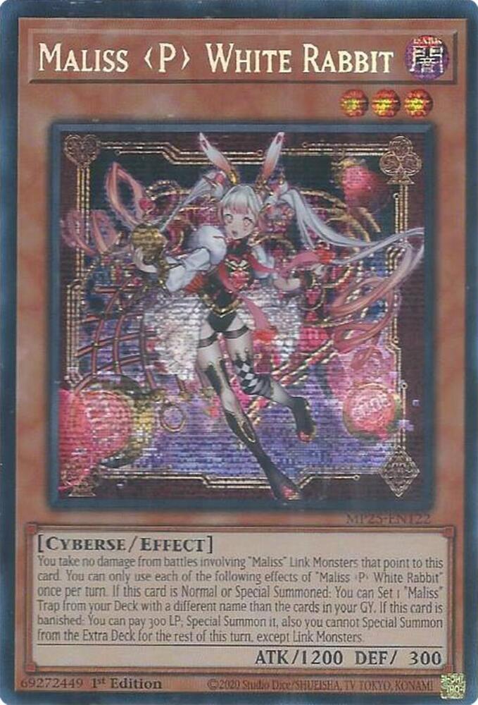 Maliss P White Rabbit 1st Edition MP25 (Prismatic Secret Rare) EU English