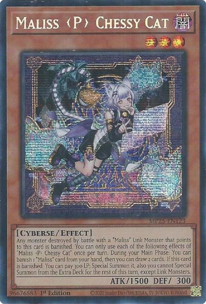 Maliss P Chessy Cat 1st Edition MP25 (Prismatic Secret Rare) EU English