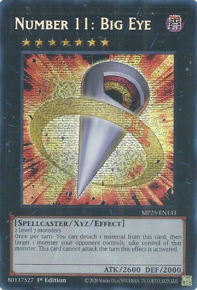 Number 11: Big Eye 1st Edition MP25 (Prismatic Secret Rare) EU English