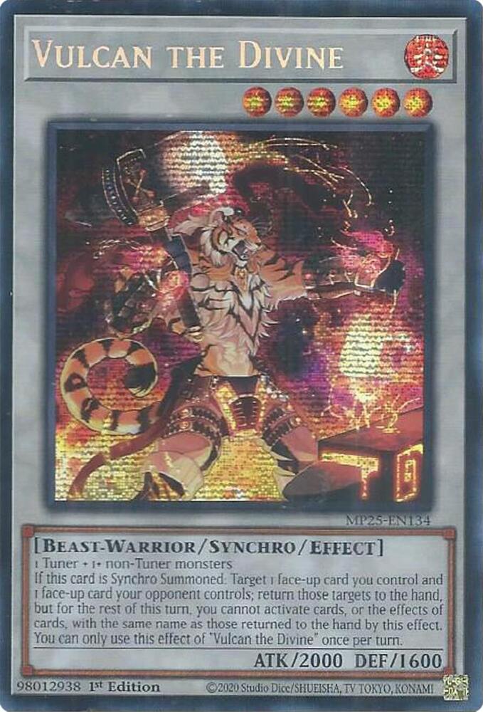 Vulcan the Divine 1st Edition MP25 (Prismatic Secret Rare) EU English