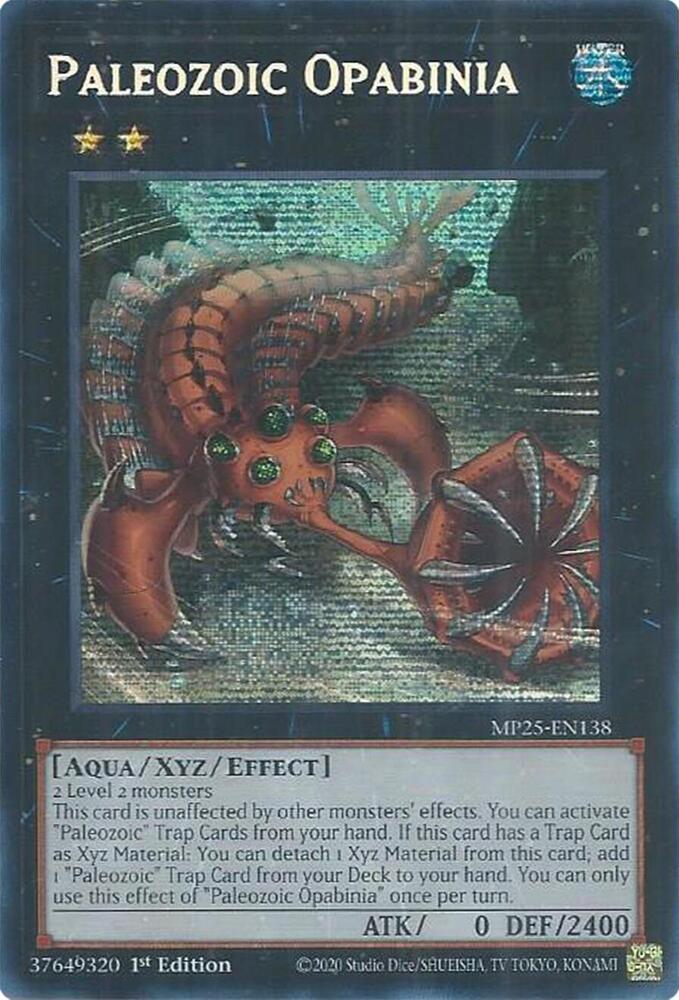 Paleozoic Opabinia 1st Edition MP25 (Prismatic Secret Rare) EU English