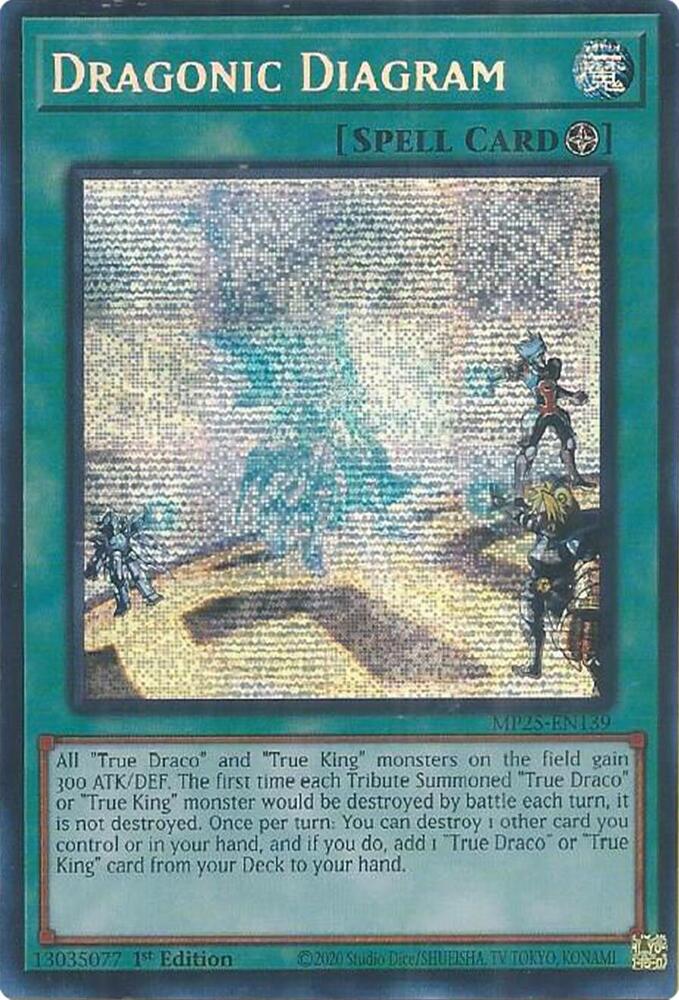 Dragonic Diagram 1st Edition MP25 (Prismatic Secret Rare) EU English