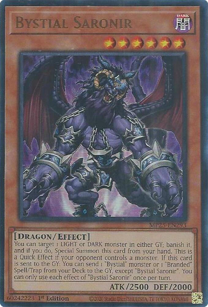 Bystial Saronir 1st Edition MP25 (Ultra Rare) EU English