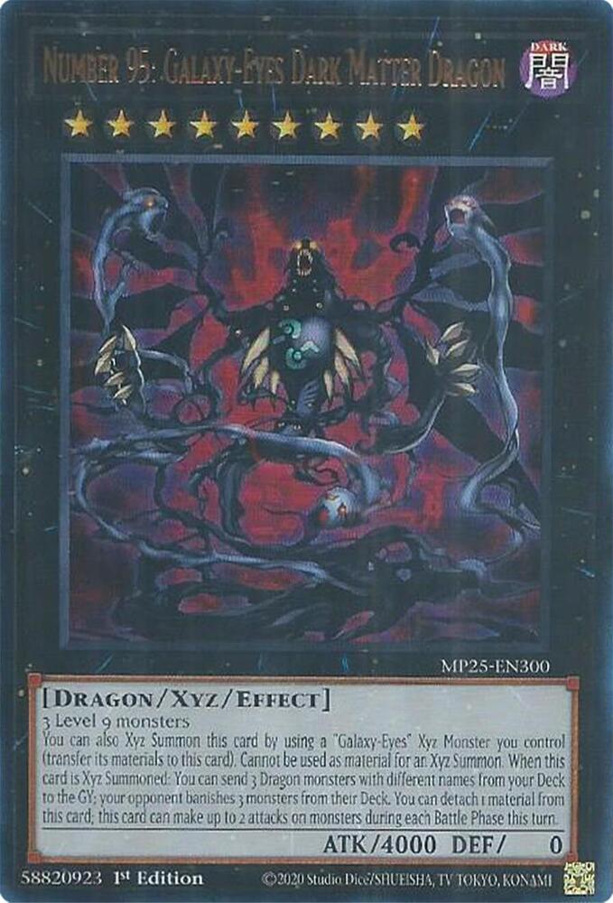 Number 95: Galaxy-Eyes Dark Matter Dragon 1st Edition MP25 (Ultra Rare) EU English