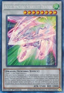 Accel Synchro Stardust Dragon 1st Edition EU English Collector's Rare (MAZE)