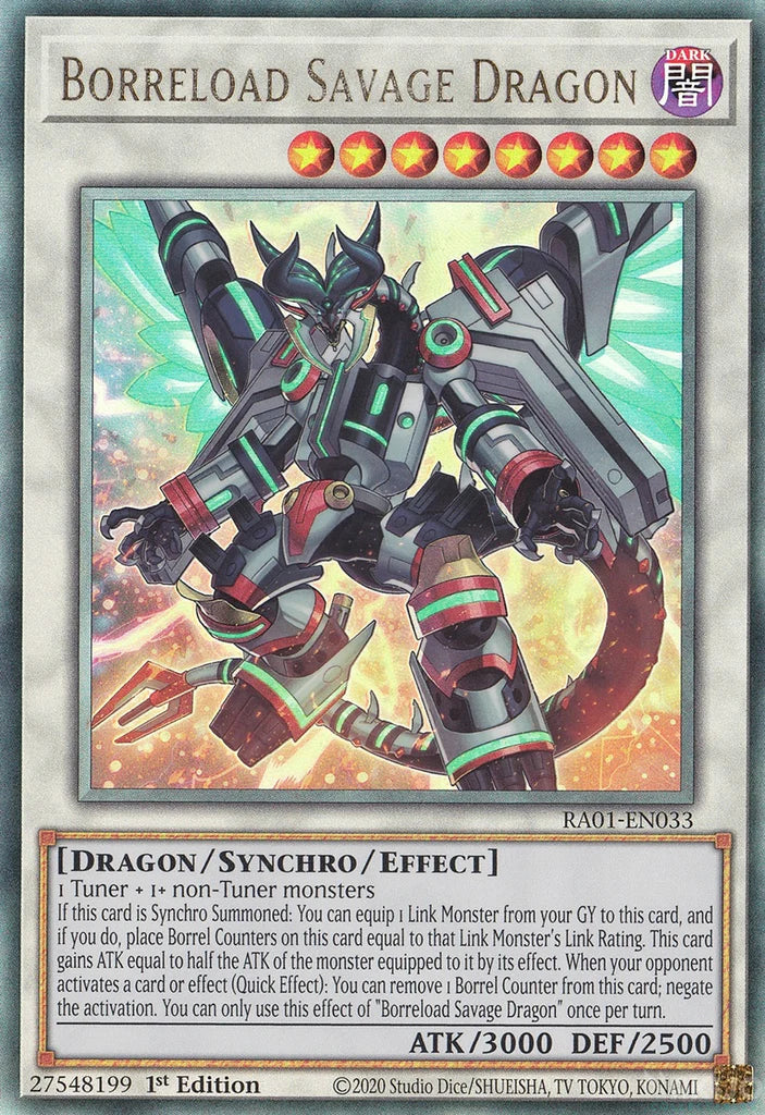 Borreload Savage Dragon 1st Edition RA01 Super Rare US Print Evolution TCG Borreload Savage Dragon 1st Edition RA01 Super Rare US Print Evolution TCG