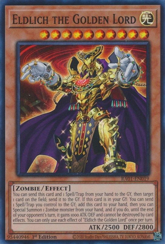 Eldlich the Golden Lord 1st Edition RA01 Ultra Rare US Print