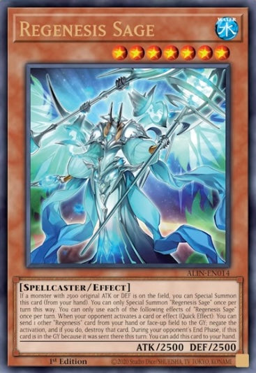 Regenesis Sage 1st Edition ALIN (Quarter Century Secret Rare) EU English