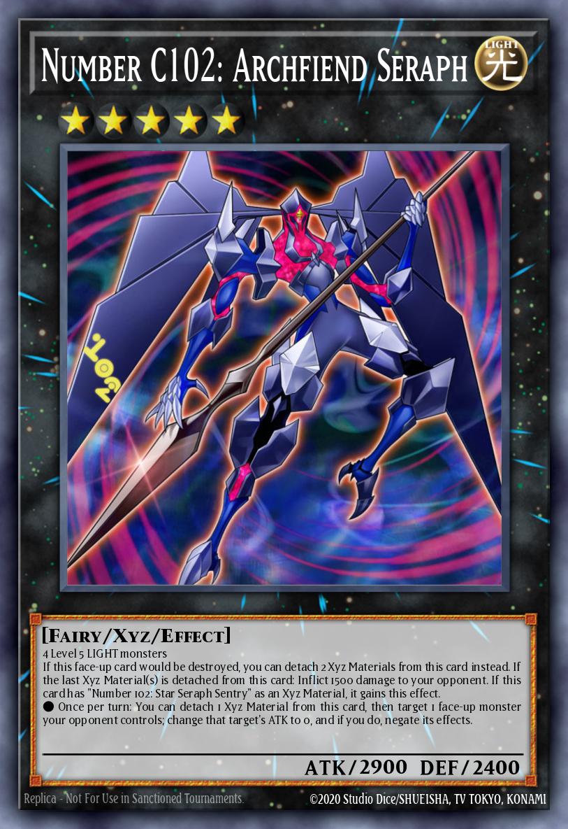 Number C102: Archfiend Seraph 1st Edition JUSH (Super Rare) EU English