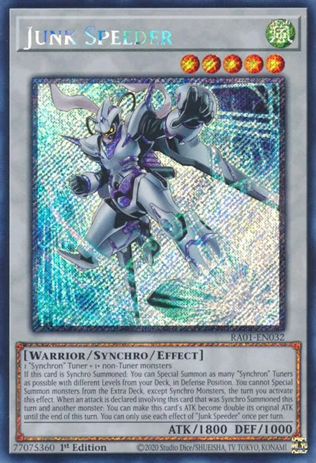Junk Speeder RA01 Platinum Secret Rare US Print