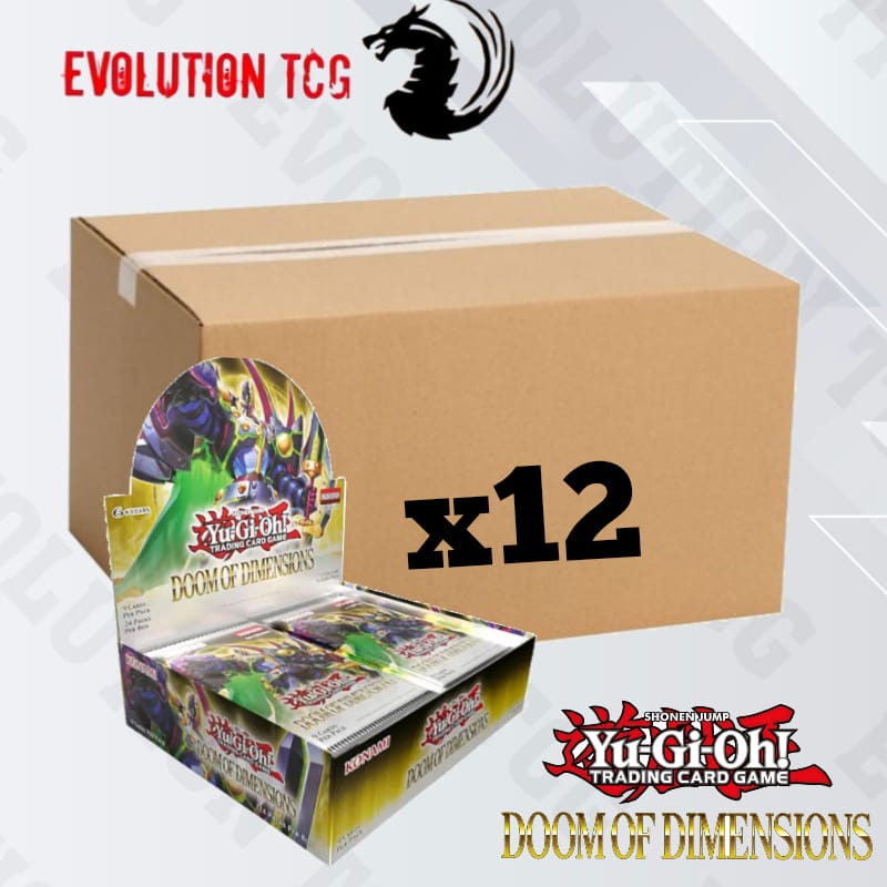 Yu-Gi-Oh! Doom of Dimensions Sealed Case (12x booster boxes) EU Englis Evolution TCG Yu-Gi-Oh! Doom of Dimensions Sealed Case (12x booster boxes) EU Englis Evolution TCG