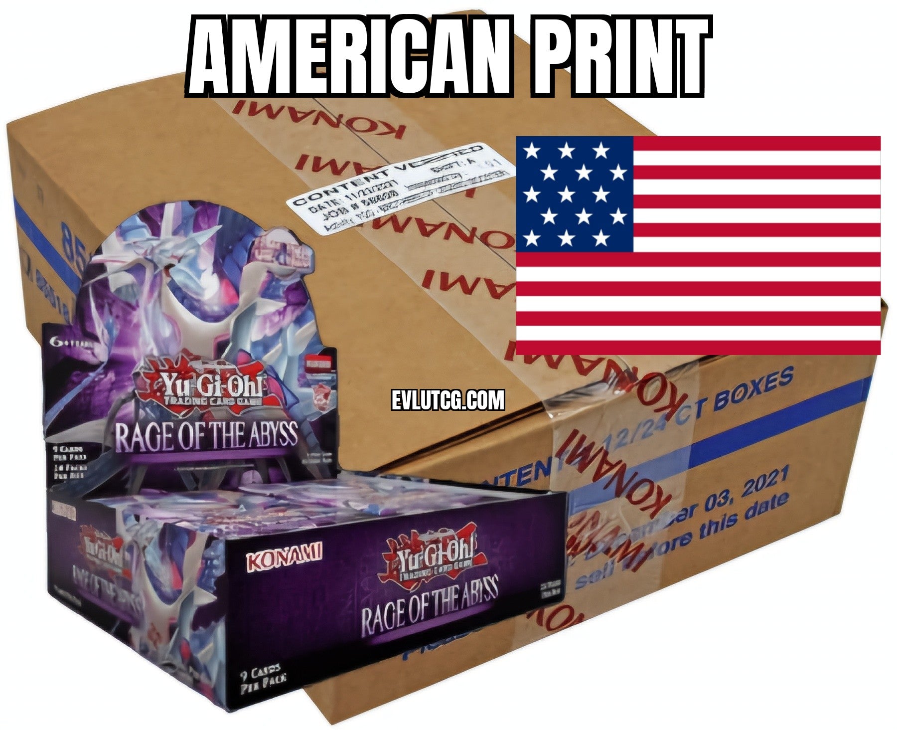 rage of the abyss yugioh booster box Rage of the Abyss Sealed Case (12x booster boxes) American Print – Evolution TCG