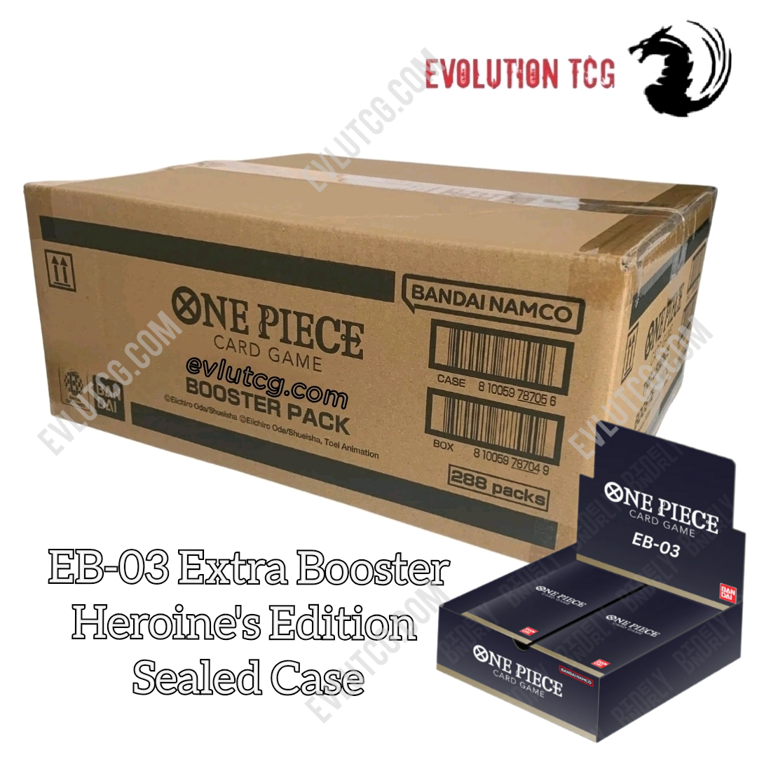 One Piece Card Game EB03 Heroine's Edition Sealed Case (12x Booster Bo Evolution TCG One Piece Card Game EB03 Heroine's Edition Sealed Case (12x Booster Bo Evolution TCG