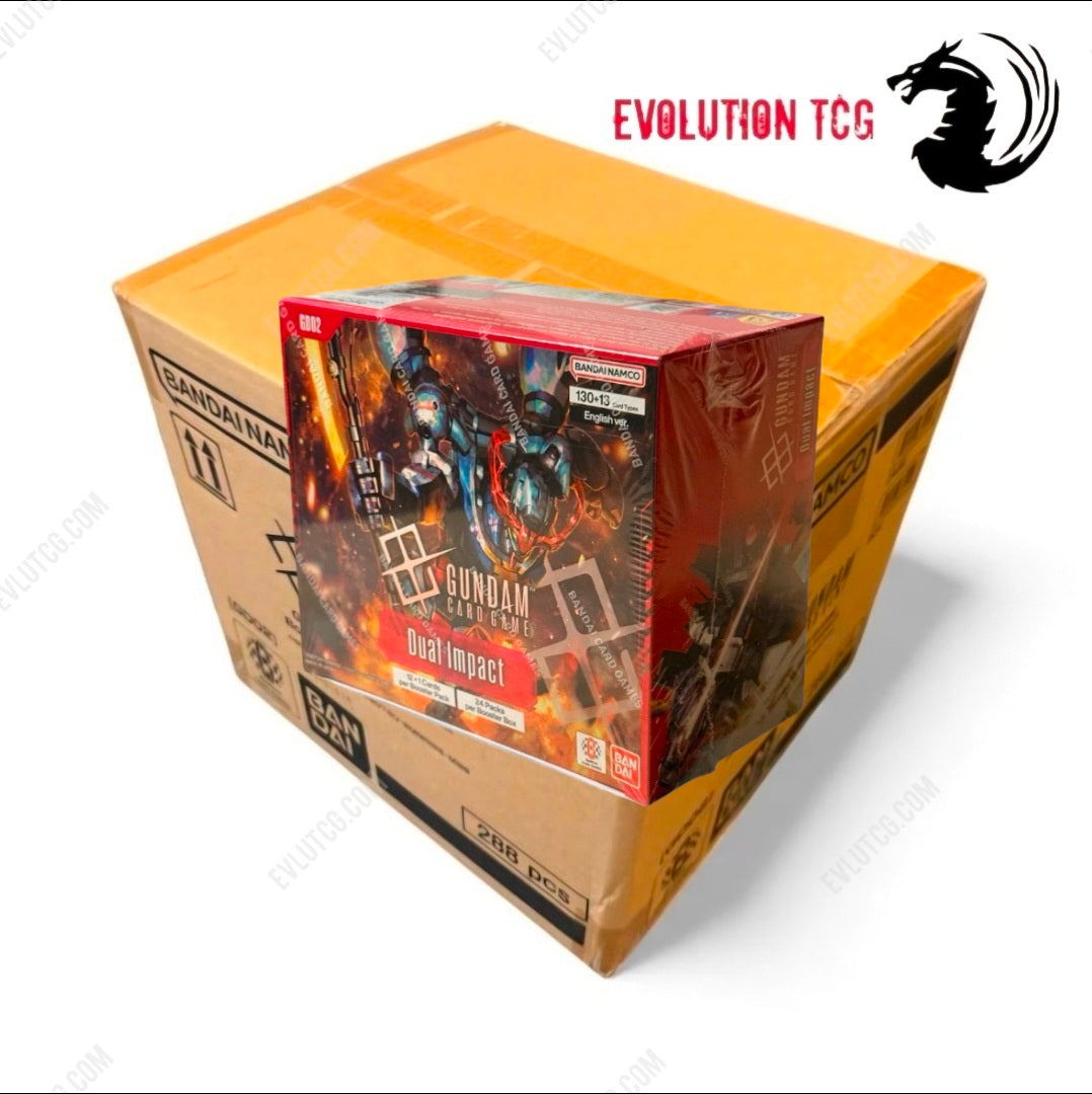 Gundam Card Game GD02 Dual Impact Sealed Case (12x Booster Boxes) Engl Evolution TCG Gundam Card Game GD02 Dual Impact Sealed Case (12x Booster Boxes) Engl Evolution TCG