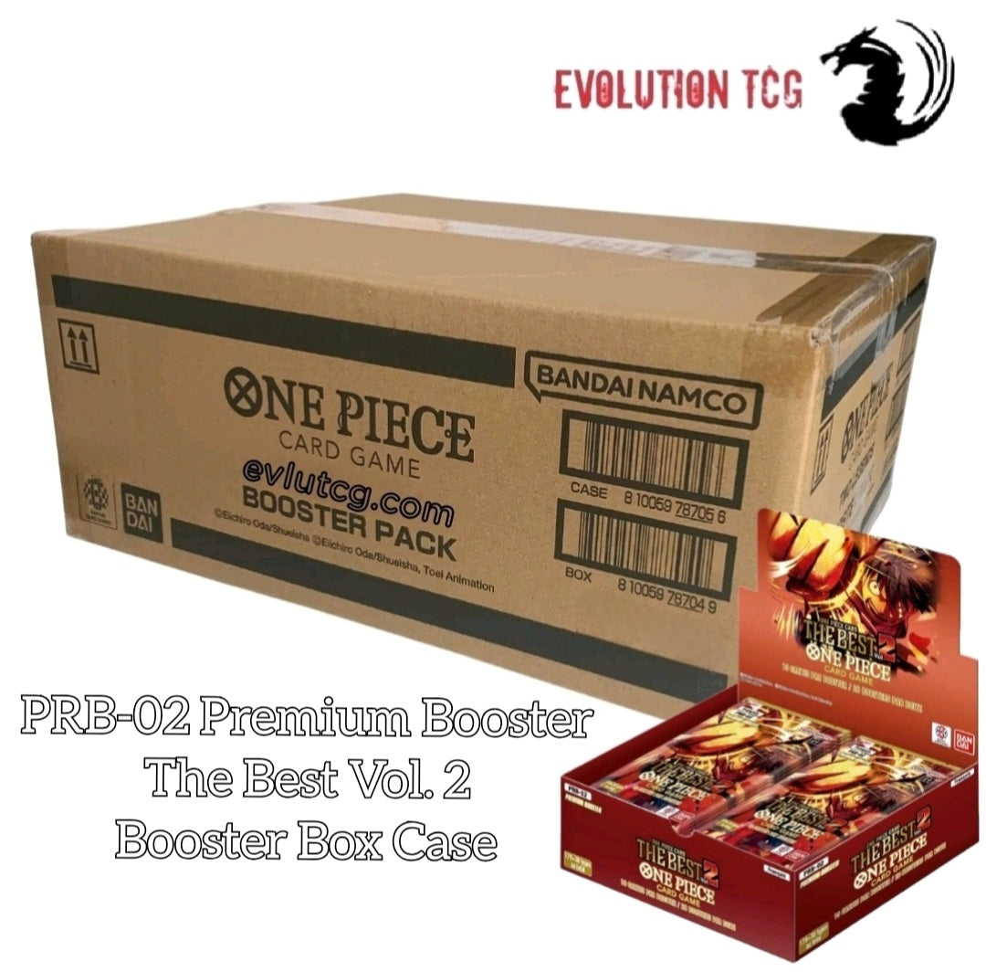 One Piece PRB02 Premium Booster - The Best - Vol. 2 , Booster Box Case (10x Booster Boxes) English One Piece PRB02 Premium Booster - The Best - Vol. 2 , Booster Box Case (10x Booster Boxes) English