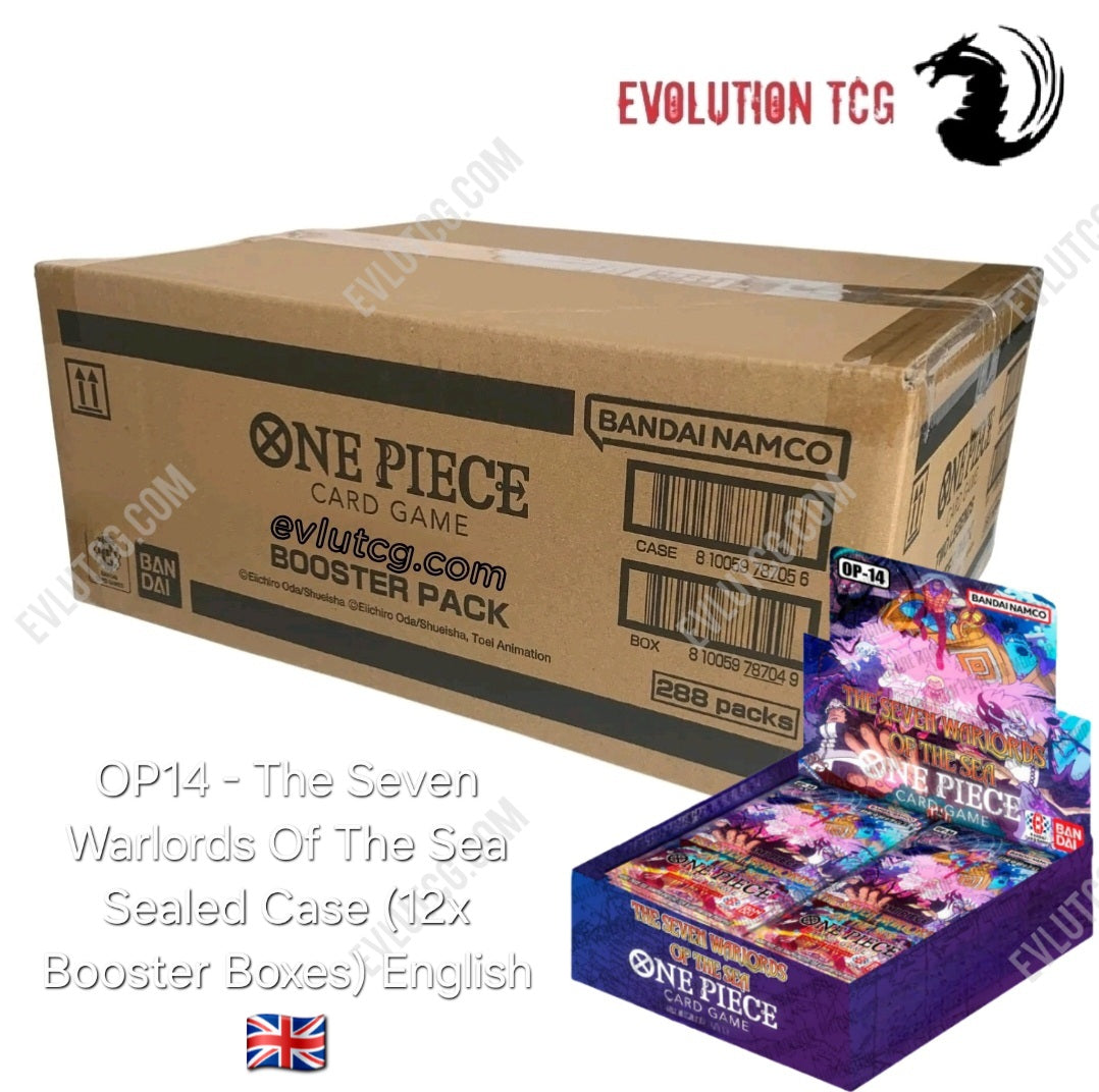 One Piece Card Game OP14 Sealed Case (12x Booster Boxes) English Evolution TCG One Piece Card Game OP14 Sealed Case (12x Booster Boxes) English Evolution TCG