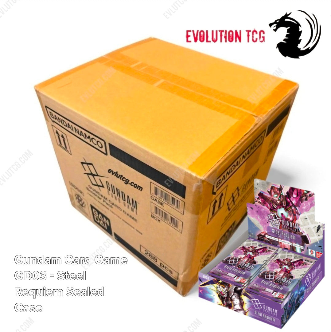 Gundam Card Game GD03 Sealed Case (12x Booster Boxes) English Evolution TCG Gundam Card Game GD03 Sealed Case (12x Booster Boxes) English Evolution TCG