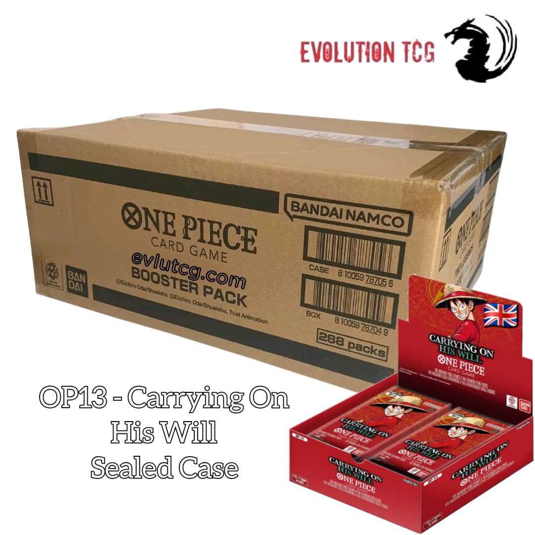 One Piece Card Game OP13 Carrying On His Will Sealed Case (12x Booster Boxes) English One Piece Card Game OP13 Carrying On His Will Sealed Case (12x Booster Boxes) English