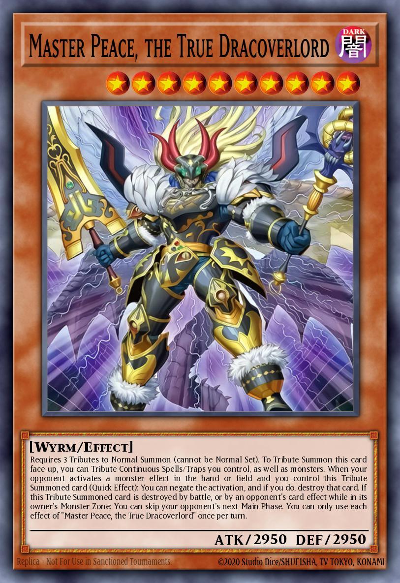 Master Peace, the True Dracoverlord 1st Edition DOOD (Starlight Rare) EU English