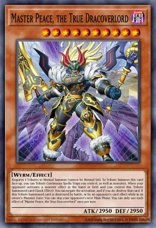 Master Peace, the True Dracoverlord 1st Edition DOOD (Starlight Rare) EU English