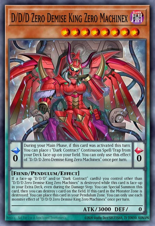D/D/D Zero Doom Queen Machinex 1st Edition DOOD (Starlight Rare) EU English