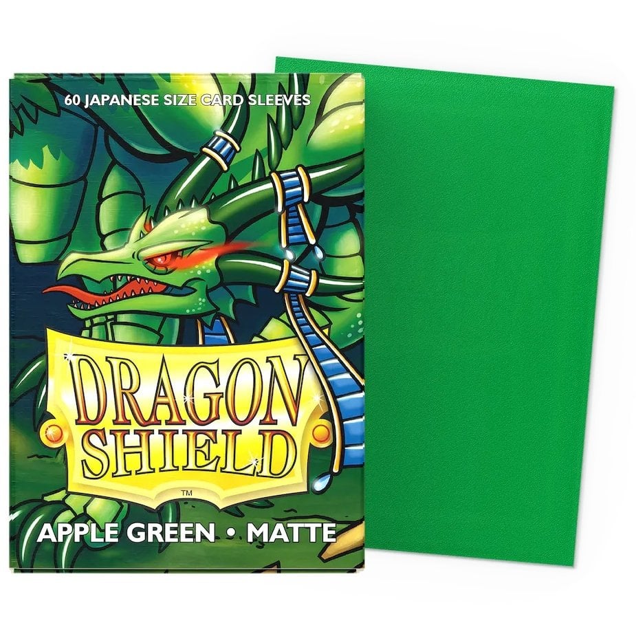 Dragon Shield Japanese size Matte Sleeves - Apple Green (60 Sleeves)