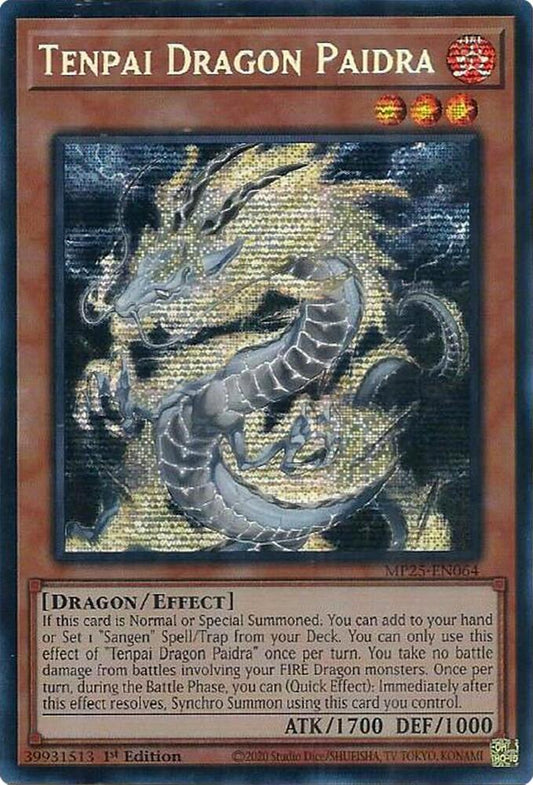 Tenpai Dragon Paidra 1st Edition MP25 (Prismatic Secret Rare) EU English
