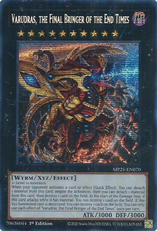 Varudras, the Final Bringer of the End Times 1st Edition MP25 (Prismatic Secret Rare) EU English