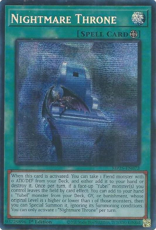 Nightmare Throne 1st Edition MP25 (Prismatic Secret Rare) EU English