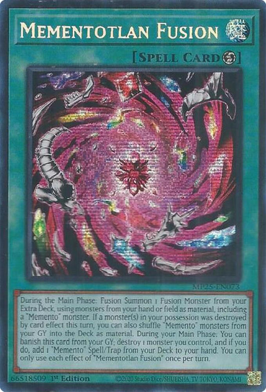 Mementotlan Fusion 1st Edition MP25 (Prismatic Secret Rare) EU English