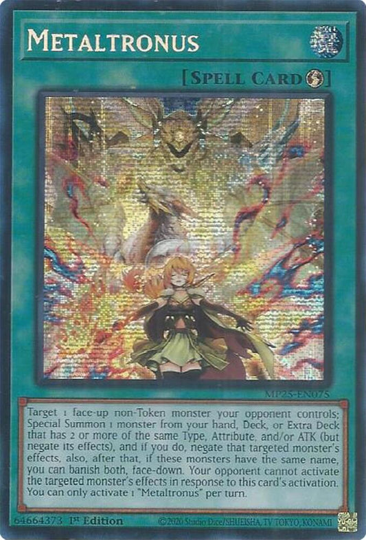 Metaltronus 1st Edition MP25 (Prismatic Secret Rare) EU English