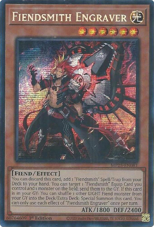 Fiendsmith Engraver 1st Edition MP25 (Prismatic Secret Rare) EU English