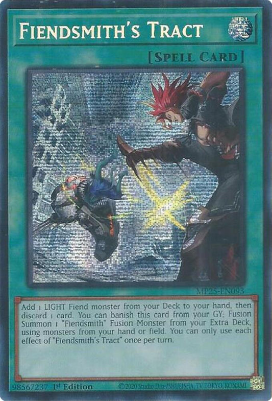 Fiendsmith's Tract 1st Edition MP25 (Prismatic Secret Rare) EU English