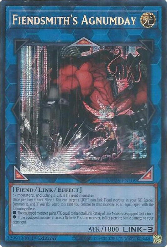 Fiendsmith's Agnumday 1st Edition MP25 (Prismatic Secret Rare) EU English